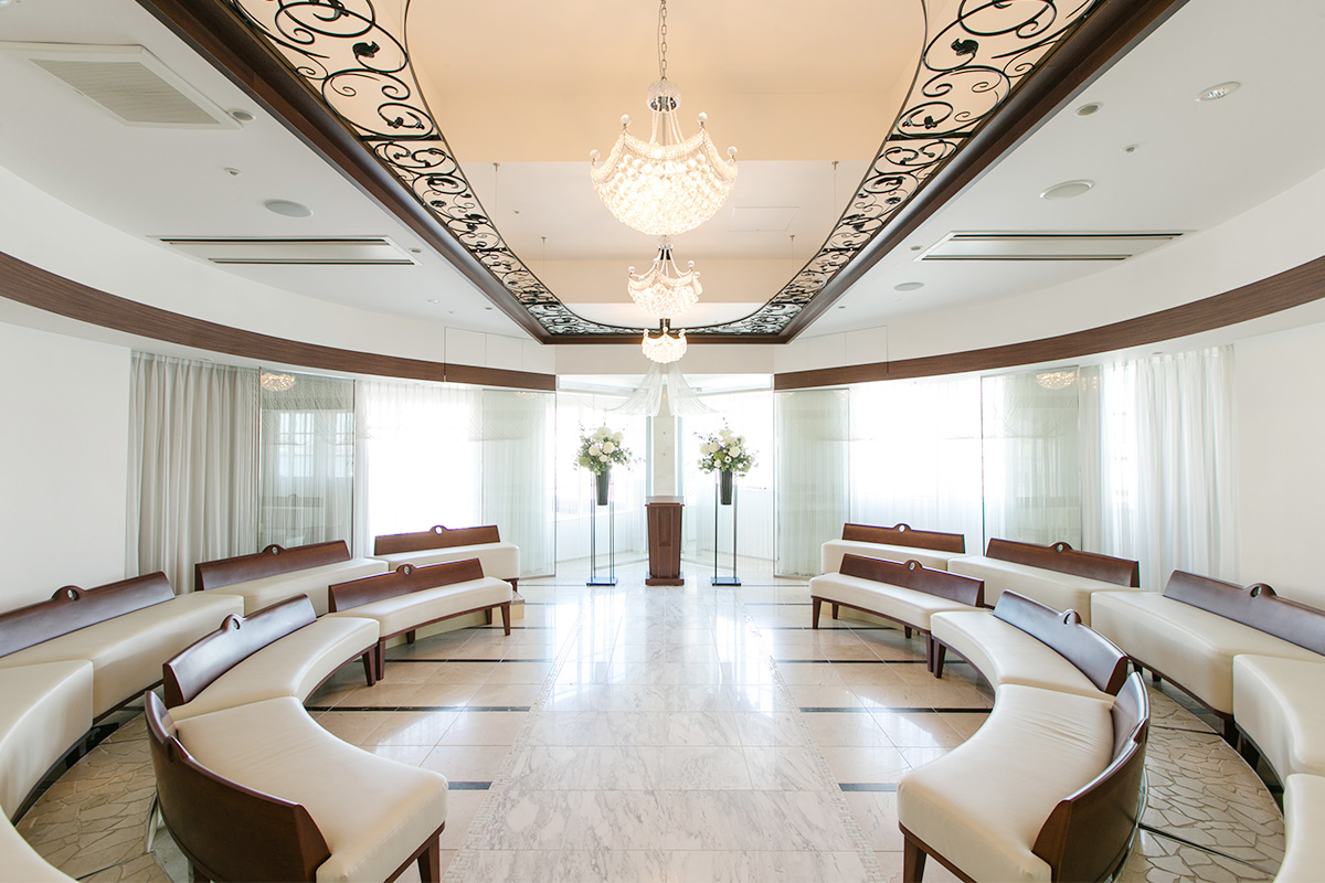 チャペル改装 兵庫 神戸 エルブレインは結婚式場 レストラン 葬儀場の空間プロデュース 内装 改築を行っています